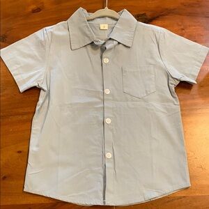 Light Blue Kids Shirt size 7 NWT button up